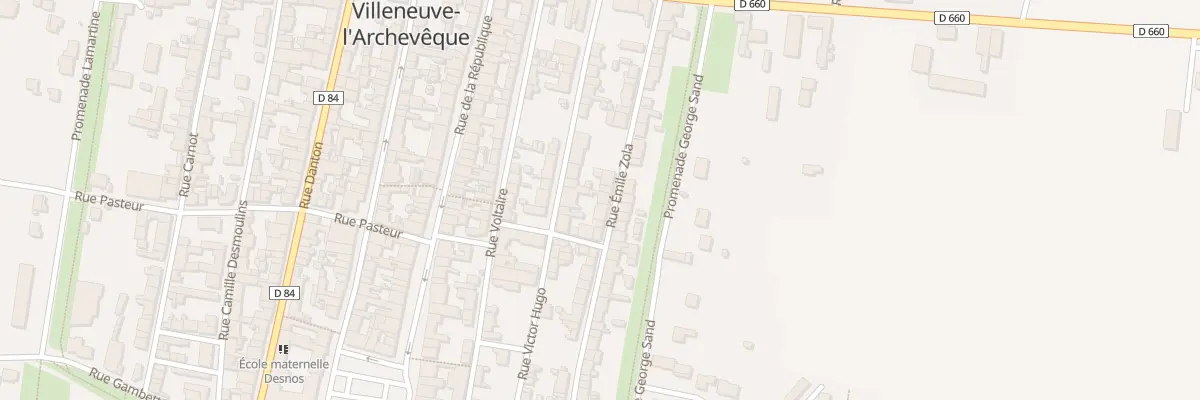 Plan du 29 Rue Emile Zola à Villeneuve-l’Archevêque