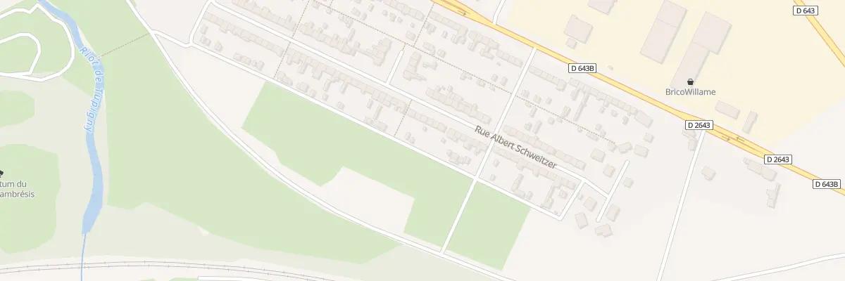 Plan du 72 Rue Albert Schweitzer au Cateau-Cambrésis
