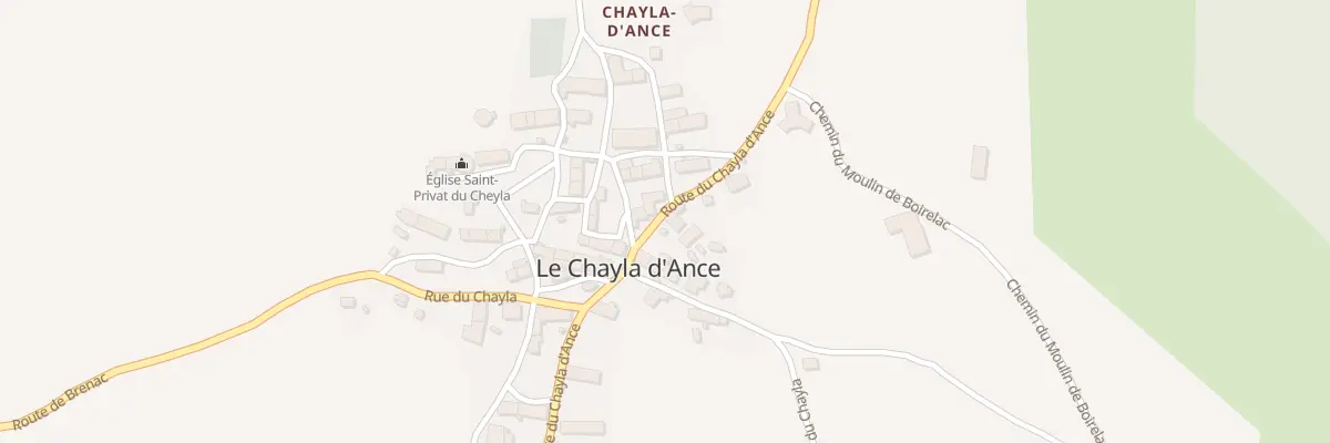 Plan du 11 Rte du Chayla d’Ance à Saint-Paul-le-Froid