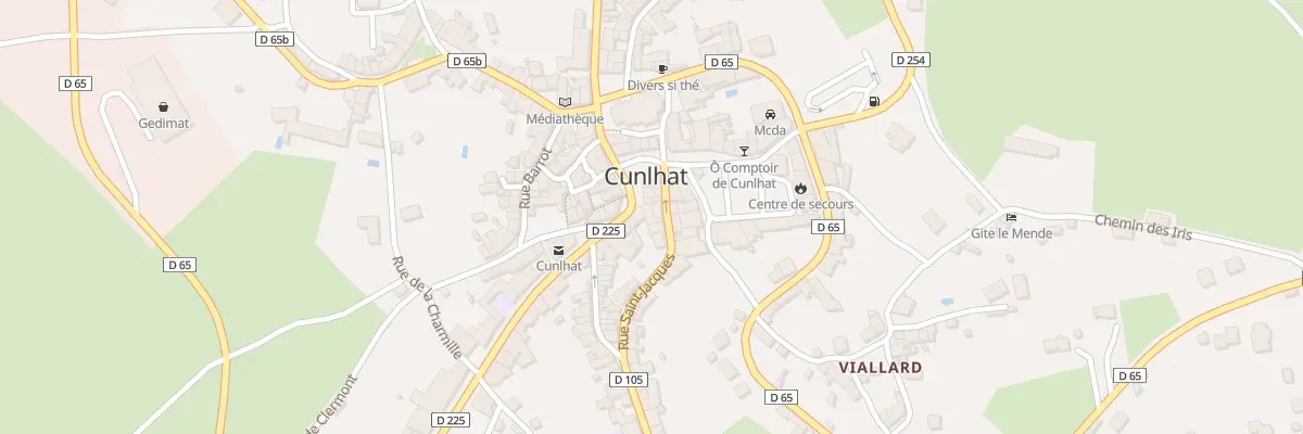 Plan du 9 Rue Grand Rue à Cunlhat