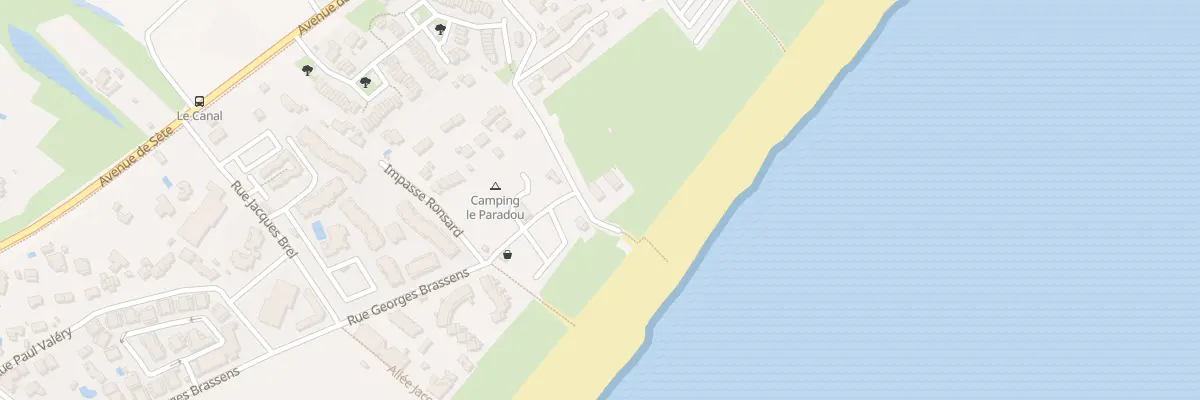 Plan du 34 Che des Baigneurs à Marseillan