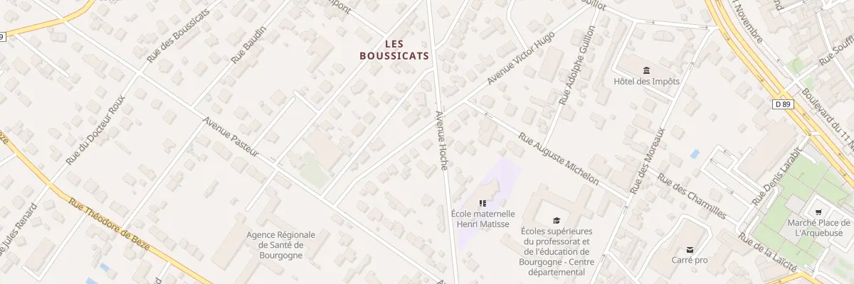 Plan du 19 Av Victor Hugo à Auxerre