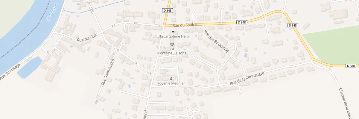 Plan du 10 Rue des Fauvettes à Gurgy