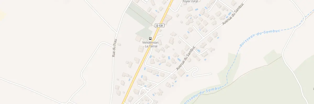 Plan du 1 Rue du Terral à Vendémian