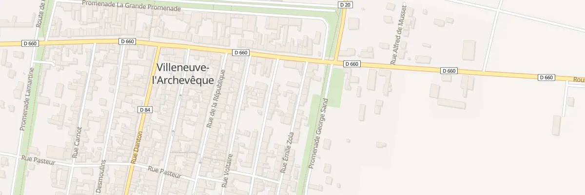 Plan du 41 Rue Emile Zola à Villeneuve-l’Archevêque