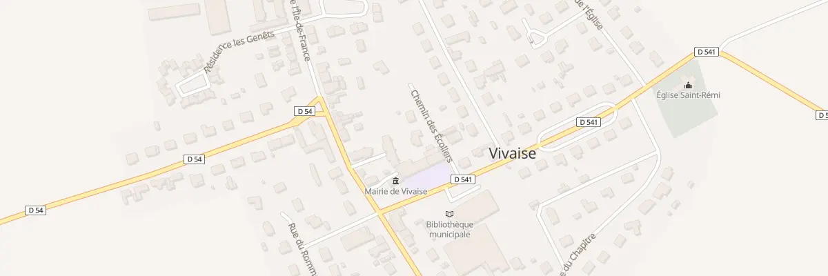 Plan du 1 Che des Ecoliers à Vivaise