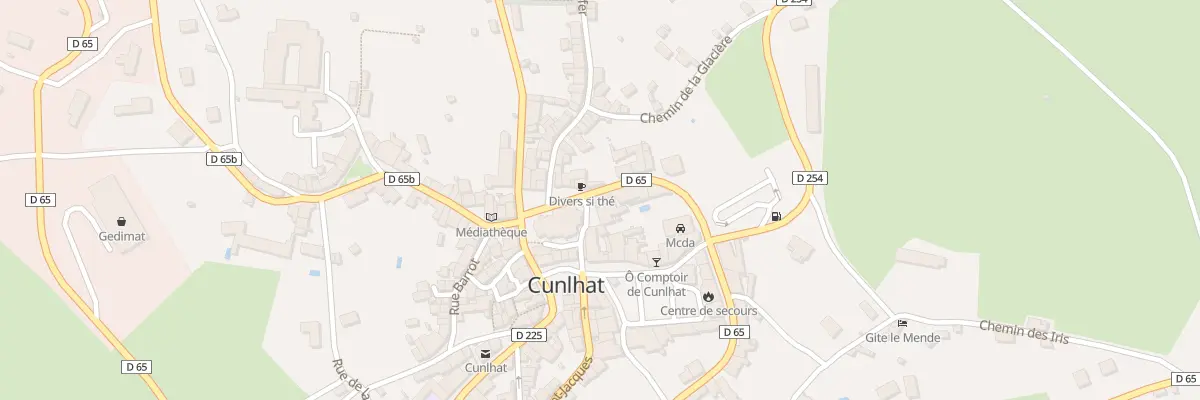 Plan du 9011 Pl de l’Eglise à Cunlhat