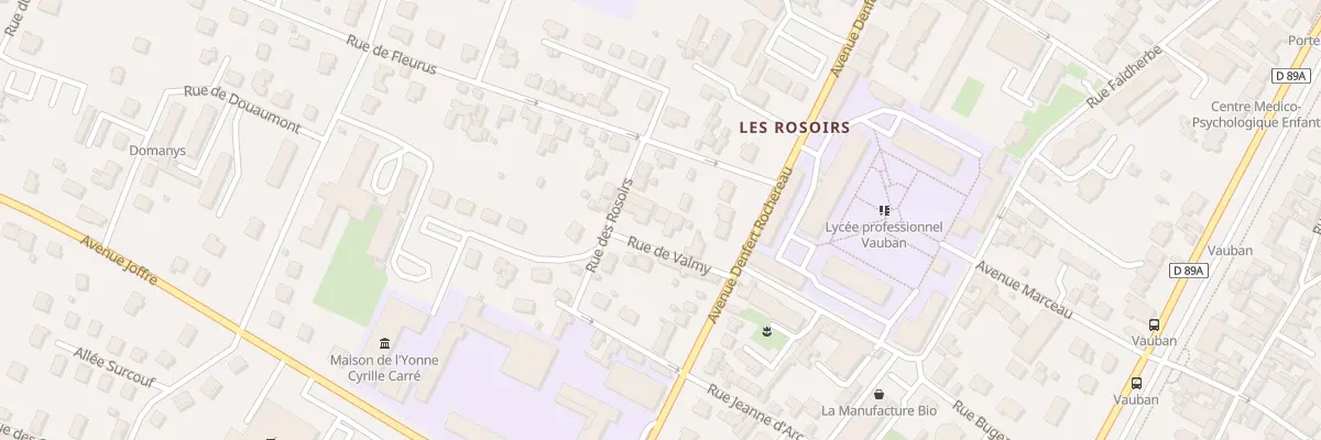 Plan du 8 Rue de Valmy à Auxerre