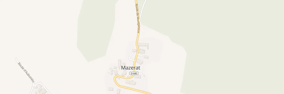 Plan du 5002 Le Bourg à Mazerat-Aurouze