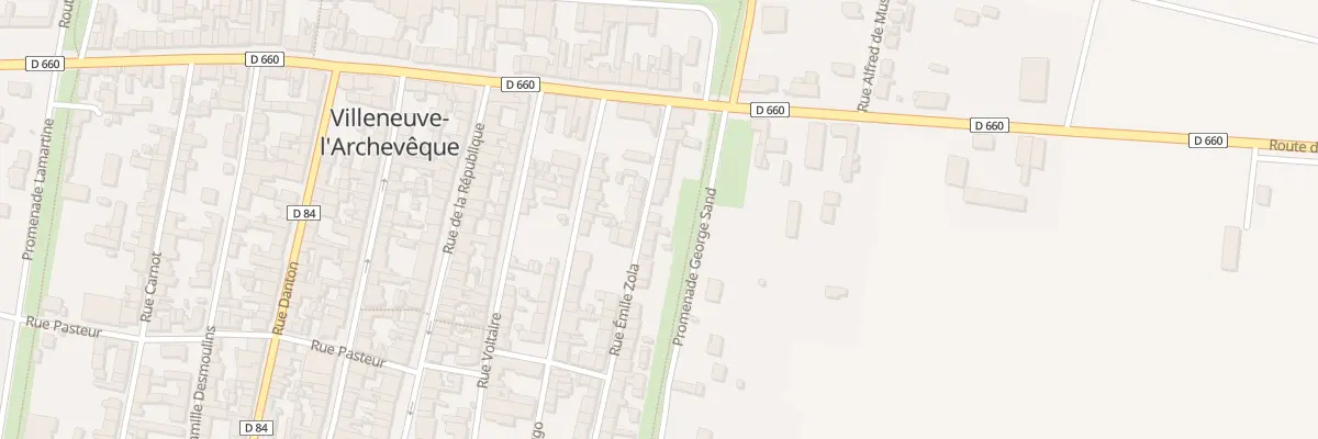 Plan du 54 Rue Emile Zola à Villeneuve-l’Archevêque