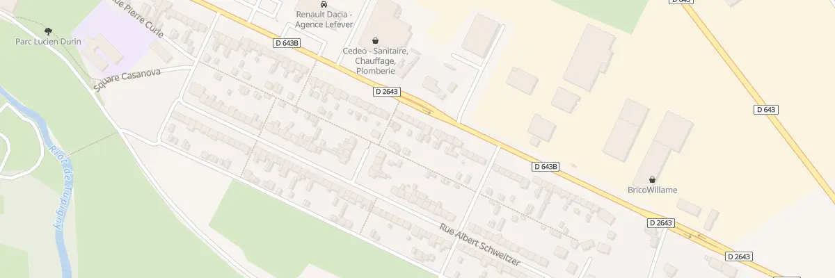 Plan du 138 Av du Mal Leclerc de Hauteclo au Cateau-Cambrésis