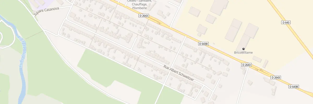 Plan du 43 Rue Albert Schweitzer au Cateau-Cambrésis