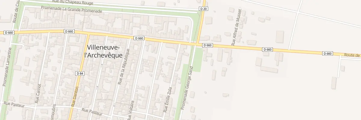 Plan du 58 Rue Emile Zola à Villeneuve-l’Archevêque