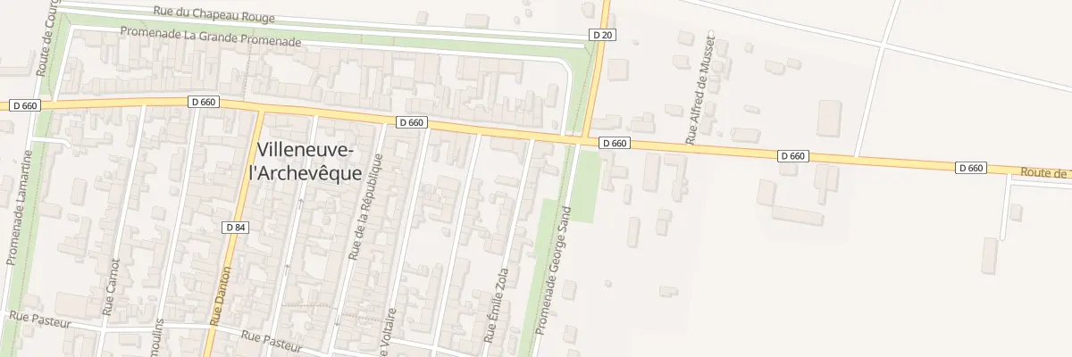 Plan du 62 Rue Emile Zola à Villeneuve-l’Archevêque