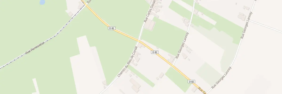Plan du 973 Rue Georges Lannoy à Vieux-Condé