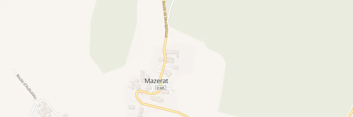 Plan du 5003 Le Bourg à Mazerat-Aurouze