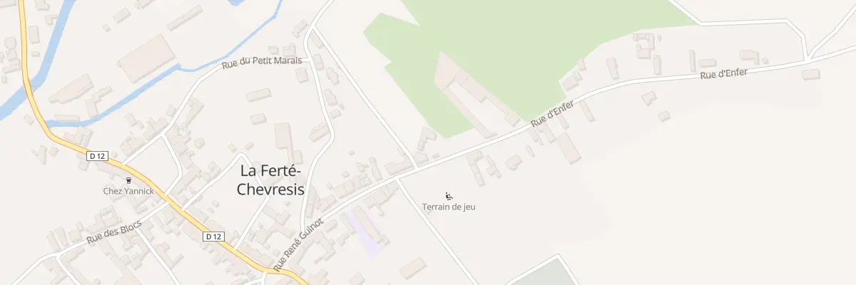 Plan du 2 Rue d’Enfer à La Ferté-Chevresis