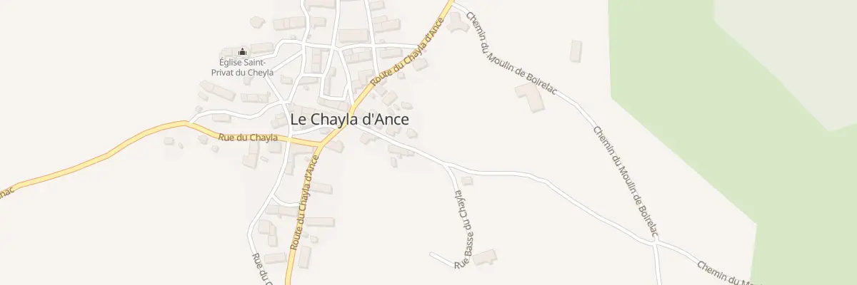 Plan du 5255 Chayla d’Ance à Saint-Paul-le-Froid