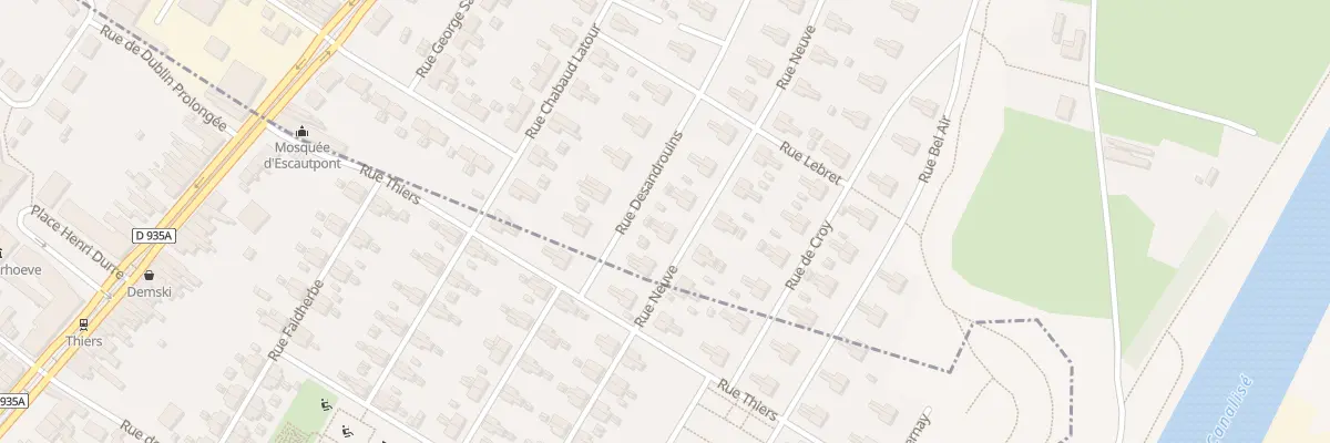 Plan du 67 Rue Neuve à Escautpont
