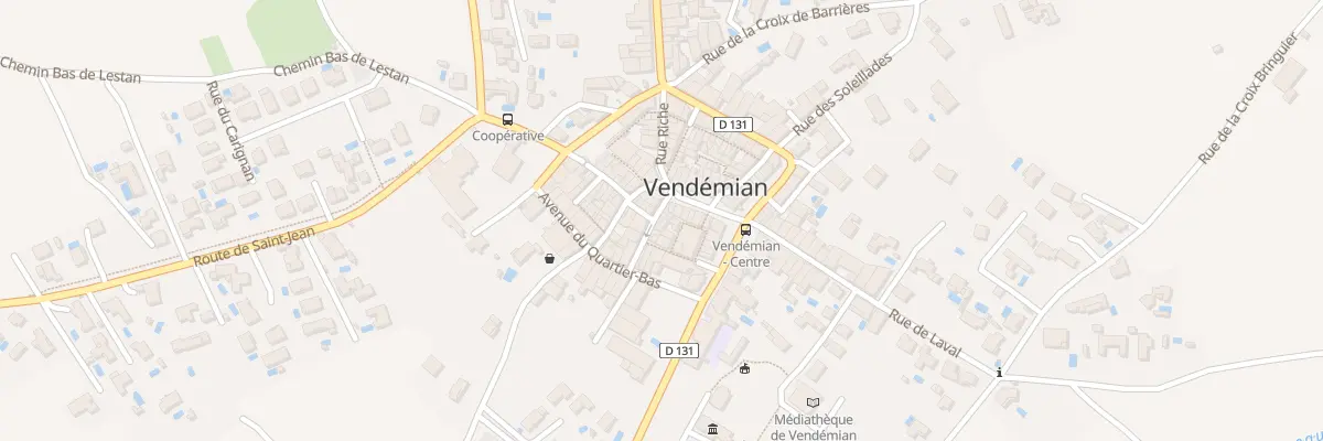 Plan du 3 Rue de la Place à Vendémian