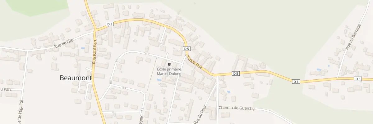 Plan du 1 Rue des Ecoles à Beaumont