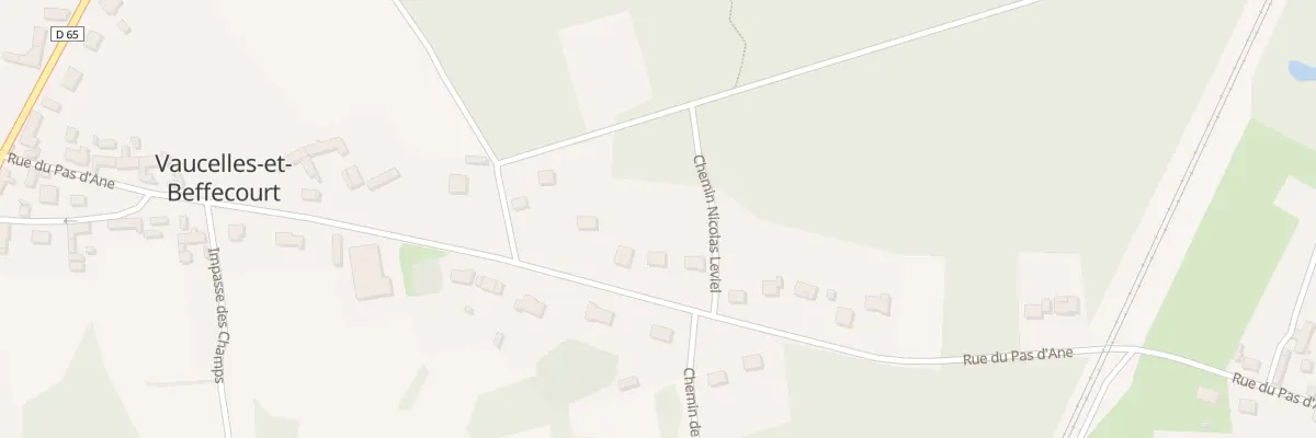 Plan du 25 Rue du Pas d’Ane à Vaucelles-et-Beffecourt