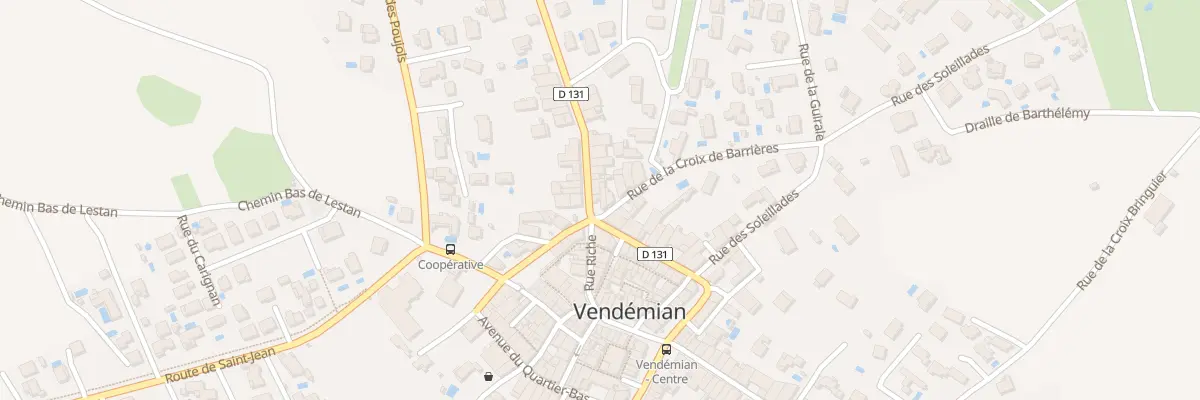 Plan du 1 Rue de la Croix des Barrieres à Vendémian
