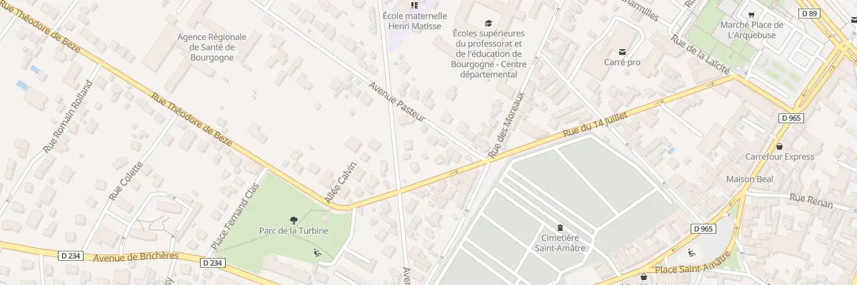Plan du 3B Av Pasteur à Auxerre