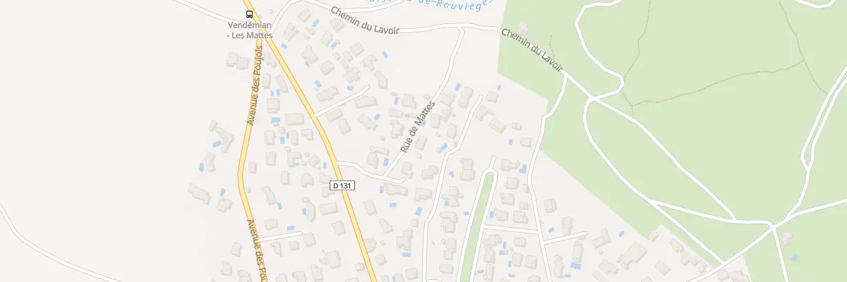 Plan du 8 Rue des Mattes à Vendémian