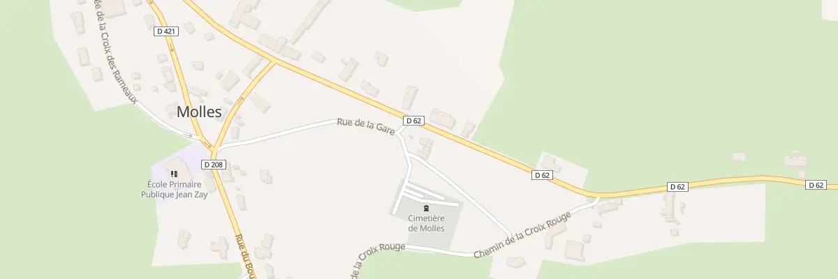 Plan du 10 Rte du Mayet de Montagne à Molles