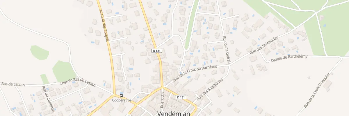 Plan du 5180 Les Barrieres à Vendémian