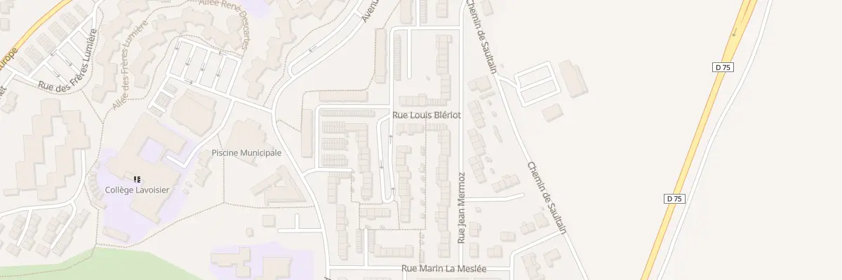 Plan du 1 Rue Louis Blériot à Saint-Saulve