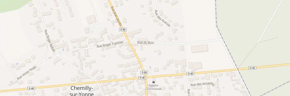Plan du 2 Rue du Bois à Chemilly-sur-Yonne