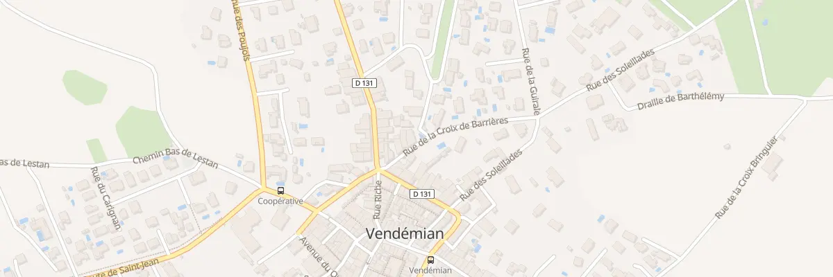 Plan du 7 Rue de la Croix des Barrieres à Vendémian
