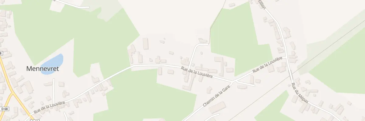 Plan du 23 Rue de la Louvière à Mennevret