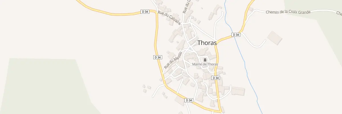 Plan du 55 Rue du Mestio à Thoras