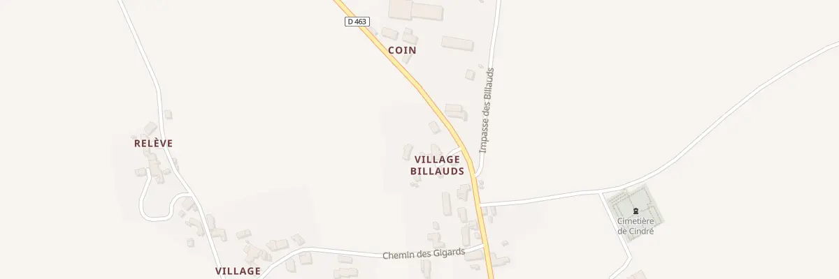 Plan du 5094 Village Billaud à Cindré