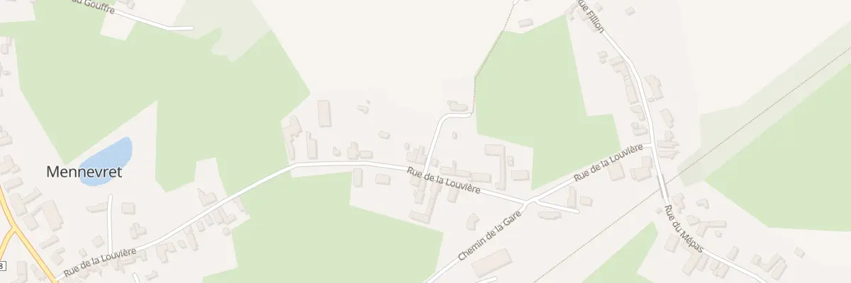 Plan du 25 Rue de la Louvière à Mennevret