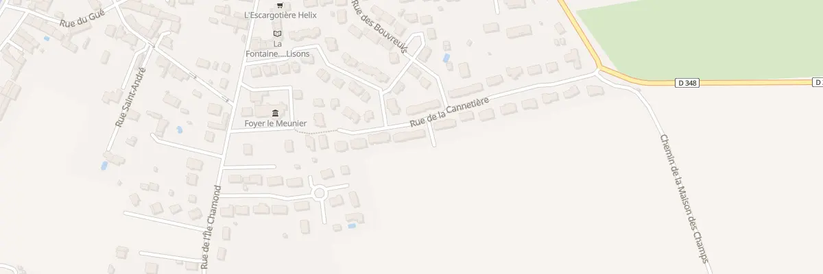 Plan du 2 Rue de la Cannetière à Gurgy