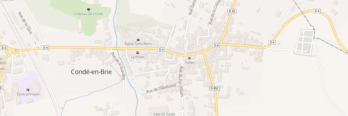 Plan du 2 Pl des Halles à Celles-lès-Condé