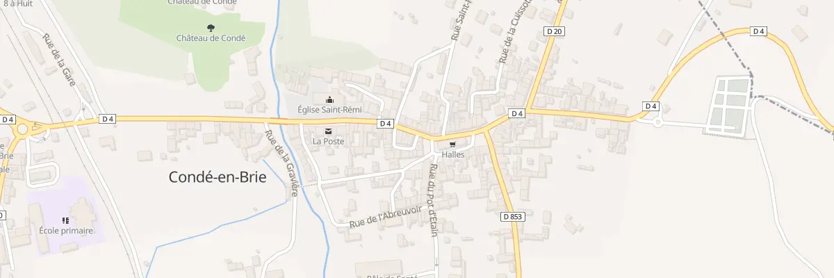 Plan du 1 Gr Grande Rue à Condé-en-Brie