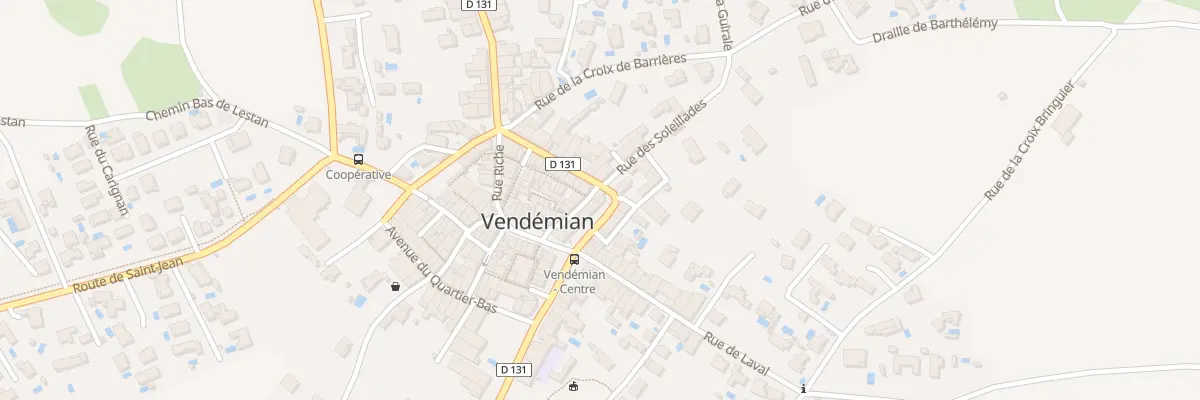 Plan du 3 Av du Qrt Haut à Vendémian