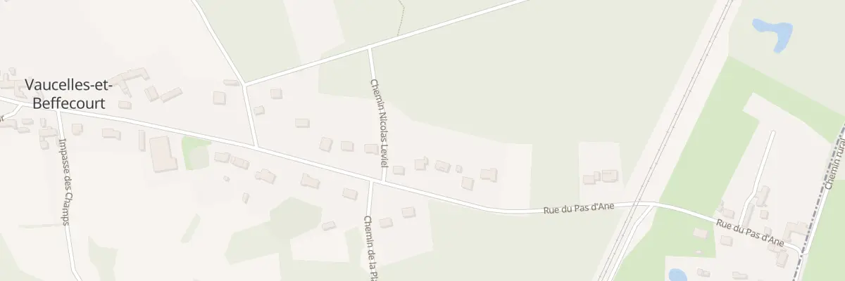 Plan du 31 Rue du Pas d’Ane à Vaucelles-et-Beffecourt