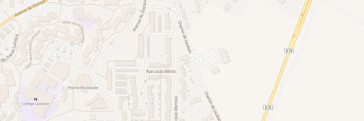 Plan du 3 Rue Jean Mermoz à Saint-Saulve