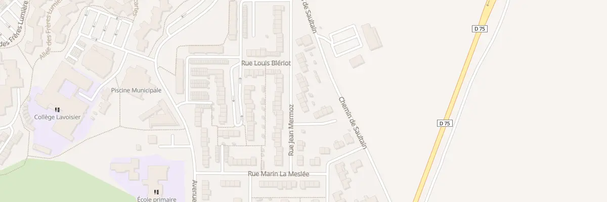 Plan du 23 Rue Jean Mermoz à Saint-Saulve
