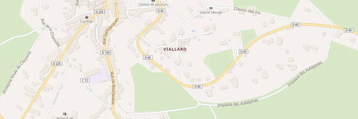 Plan du 6 Viallard à Cunlhat