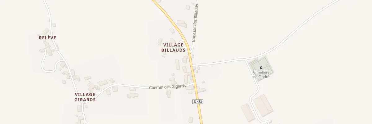 Plan du 5082 Village Billaud à Cindré
