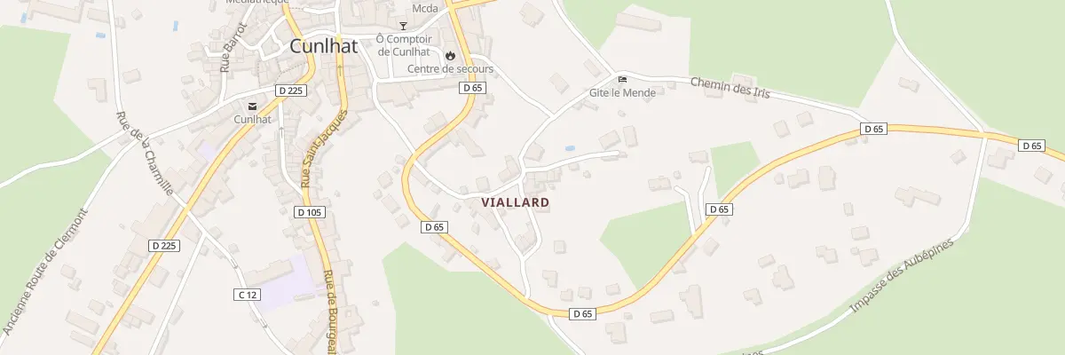 Plan du 14 A Viallard à Cunlhat