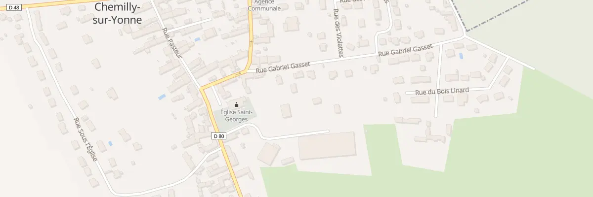 Plan du 6 Rue Gabriel Gasset à Chemilly-sur-Yonne