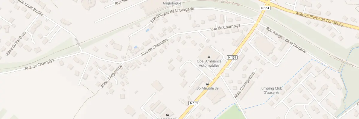 Plan du 10X Rte de Vallan à Auxerre